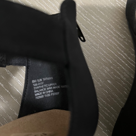 St. Johns Bay black wedge sandals - Picture 3 of 4